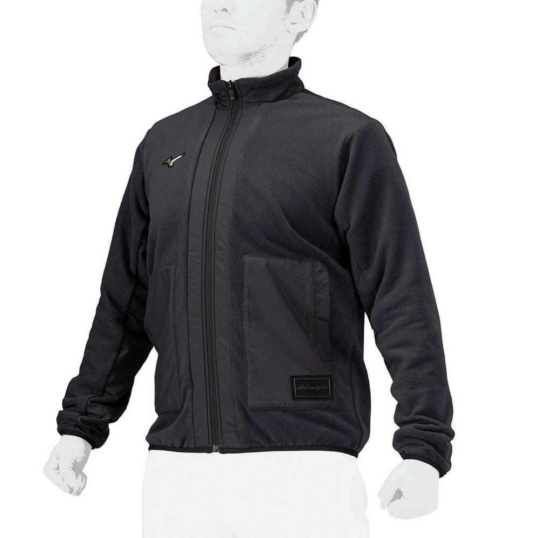 【ミズノプロ】 撥水プルーフフリースジャケット ブラック XO 12JEBK72