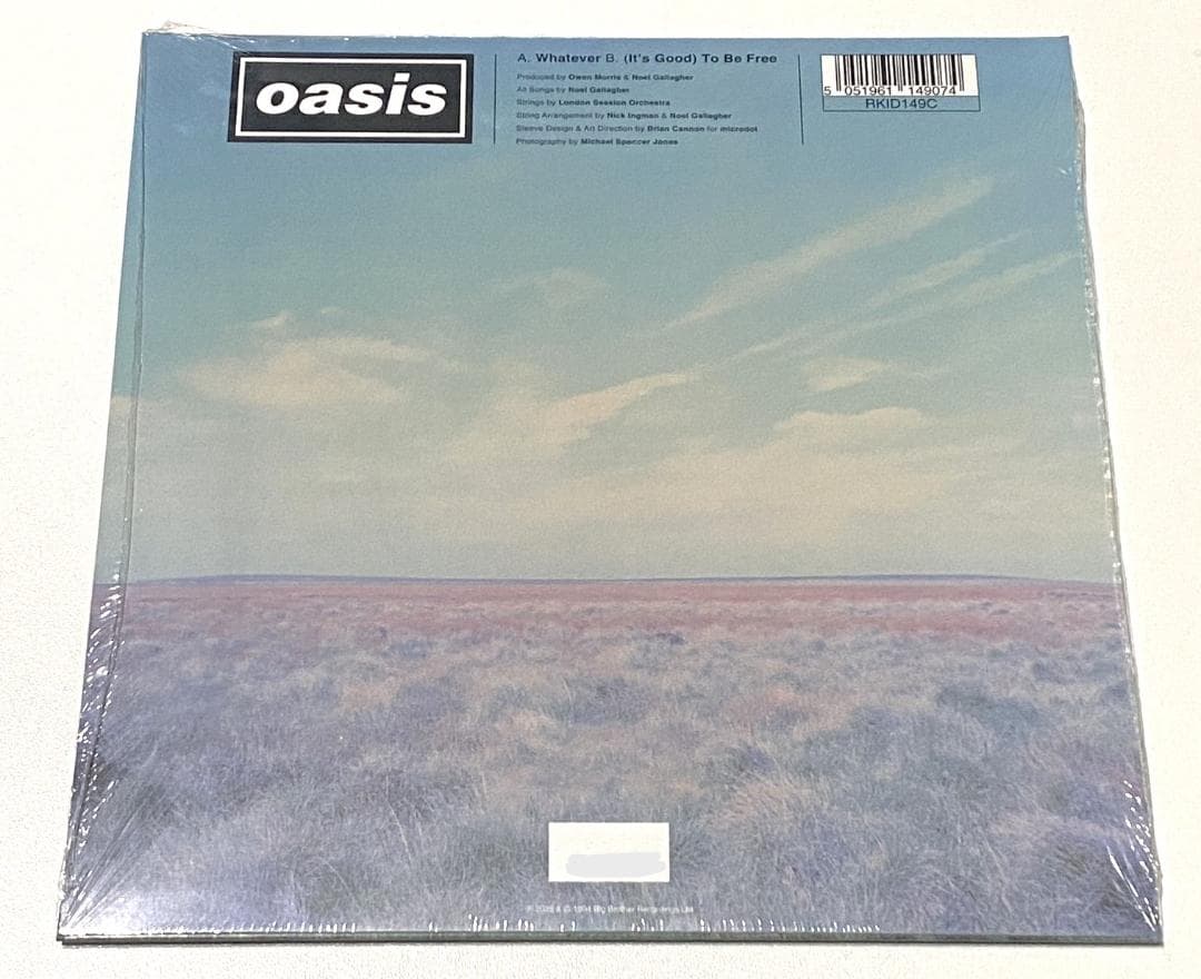 ★30周年記念 7インチ★OASIS★WHATEVER★アナログ レコード