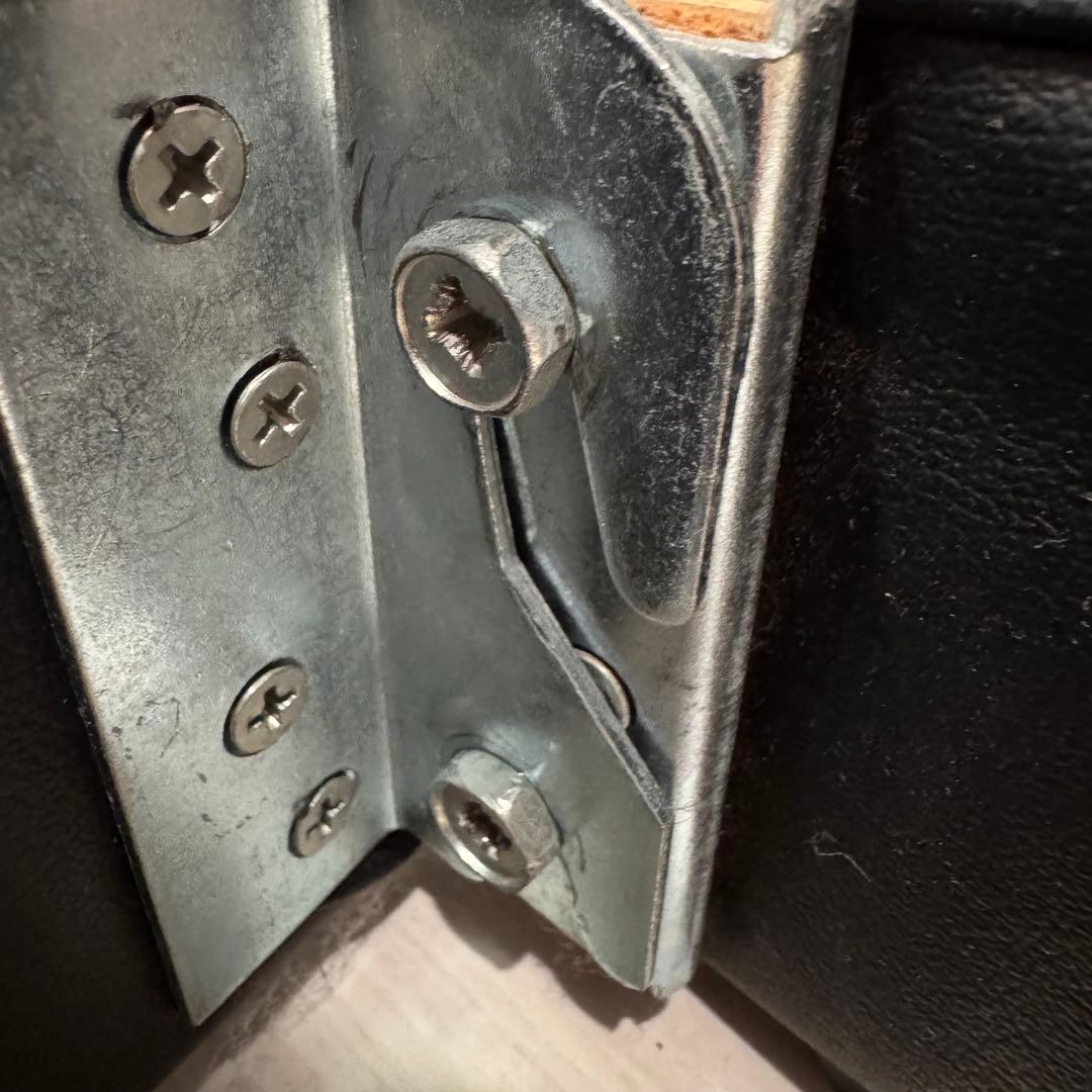 ニトリ ダブルベッドフレーム ブラック 合皮 簡単組み立て