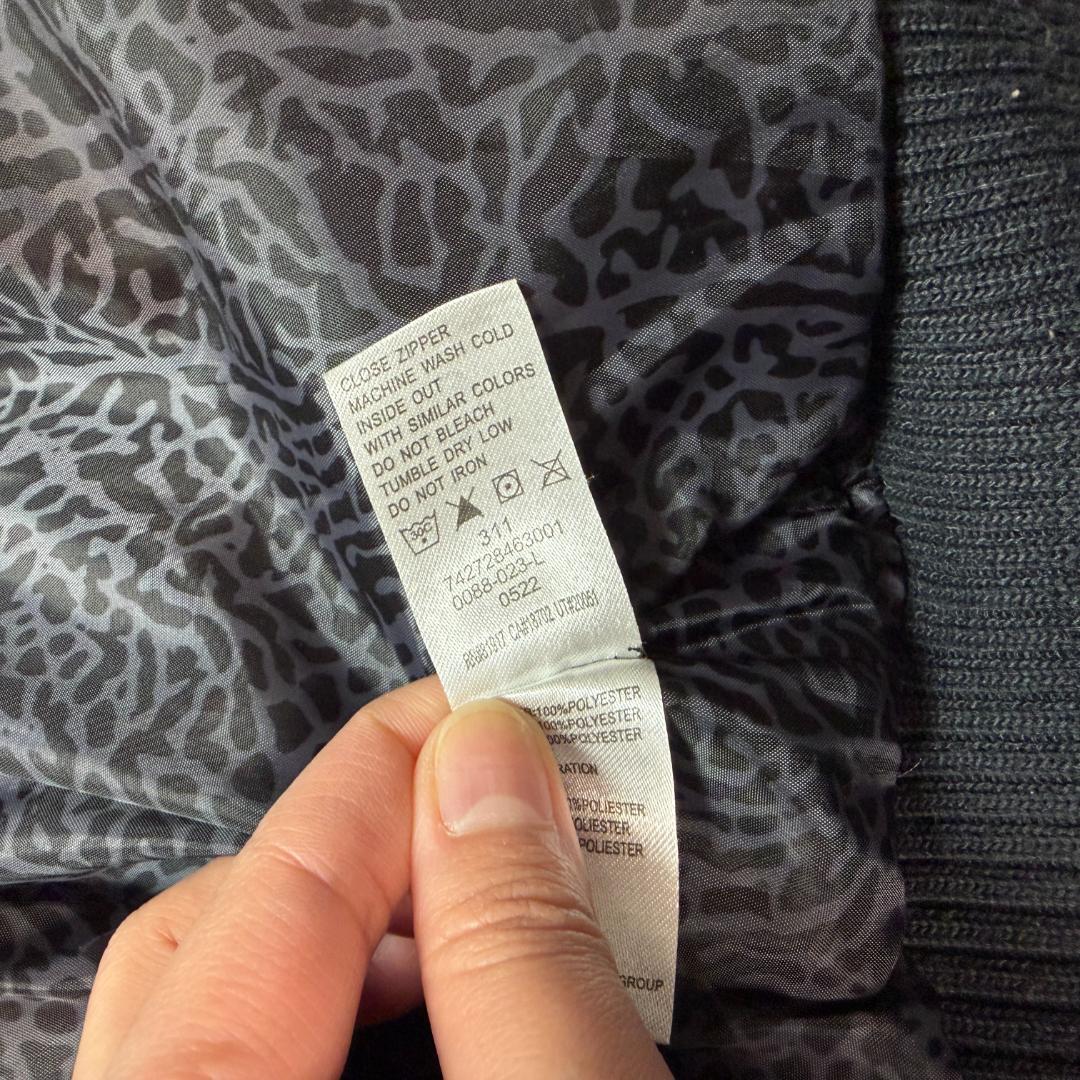 3852 極美品 NIKE エアージョーダン ダウンベスト ロゴ刺繍 ブラック