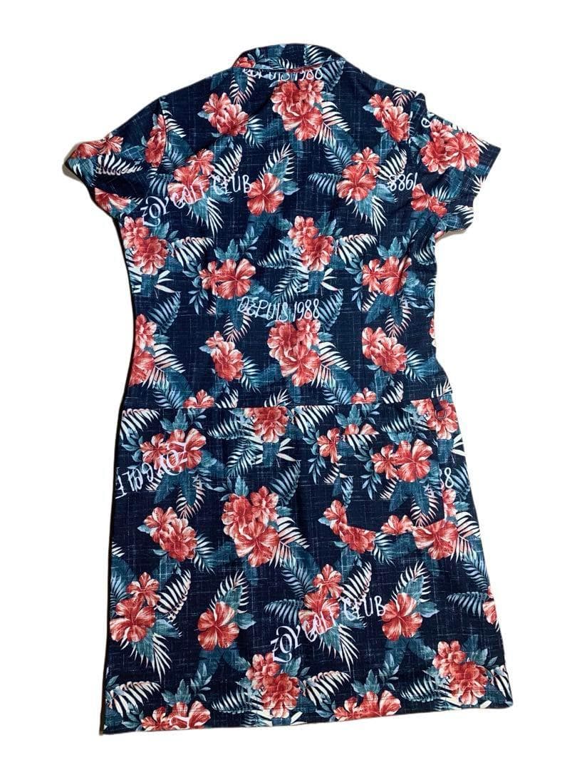 【ZOY】アロハプリントワンピース ゴルフウェア 40