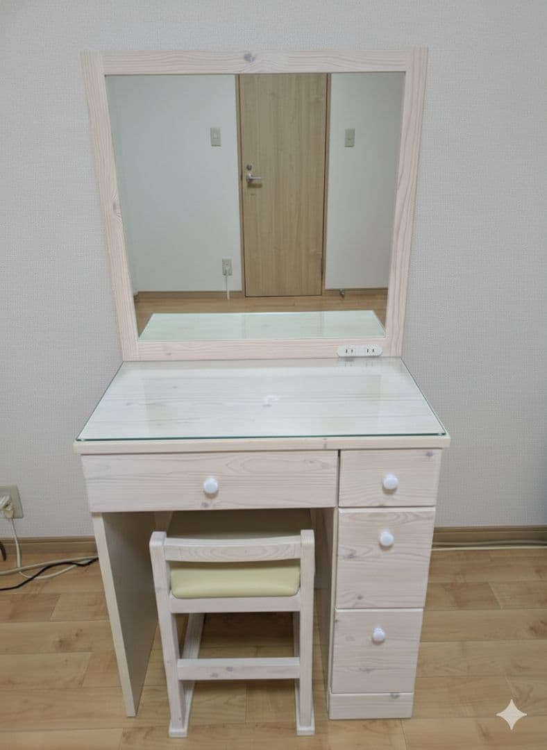 【椅子専用】ドレッサー用スツール（※本体とセット購入限定）