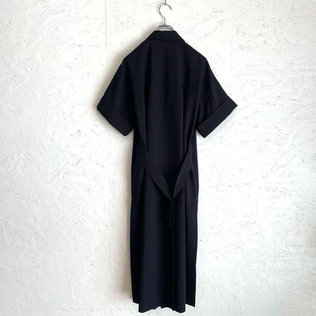 2024SS【LOUNIE】ハーフスリーブロングジレ　黒　38