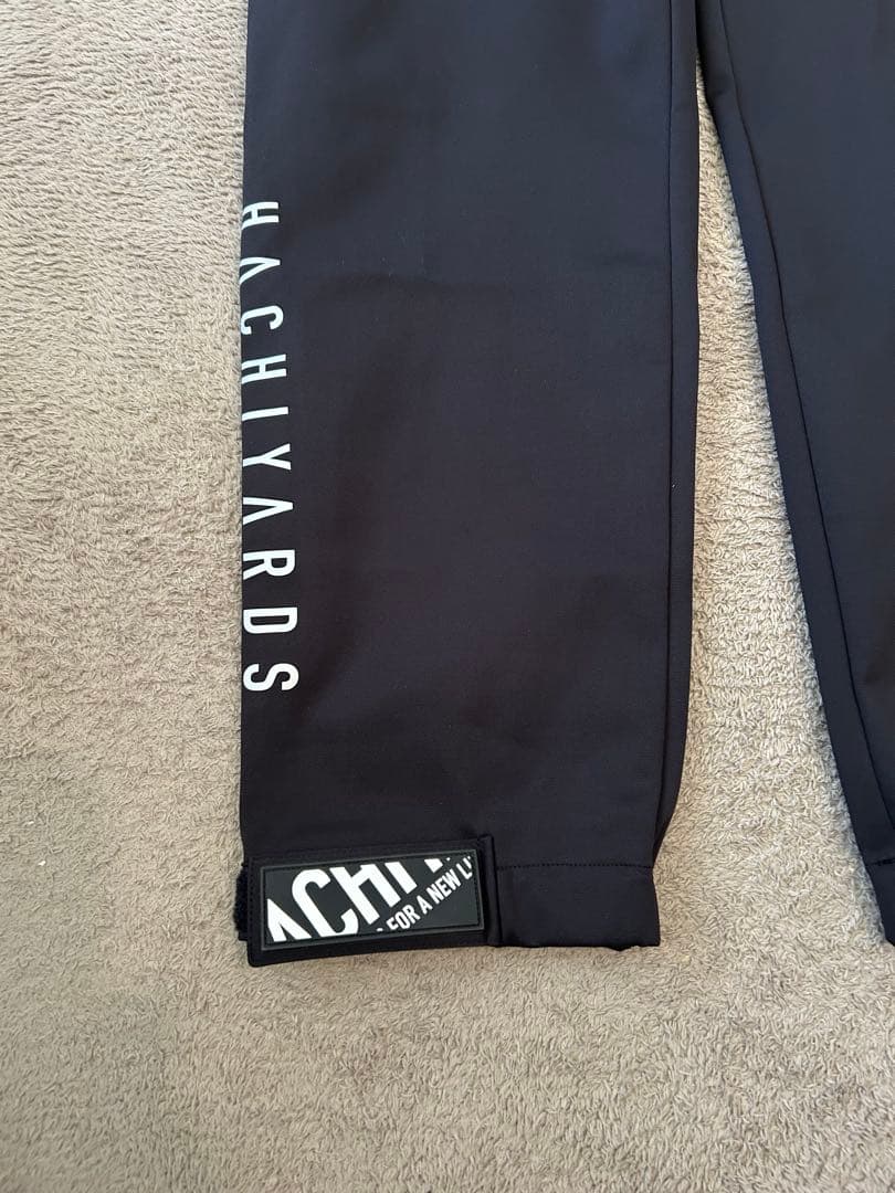 2XL 8YARDS ハチヤーズ アンクルストラップ ジョガーパンツ ブラック