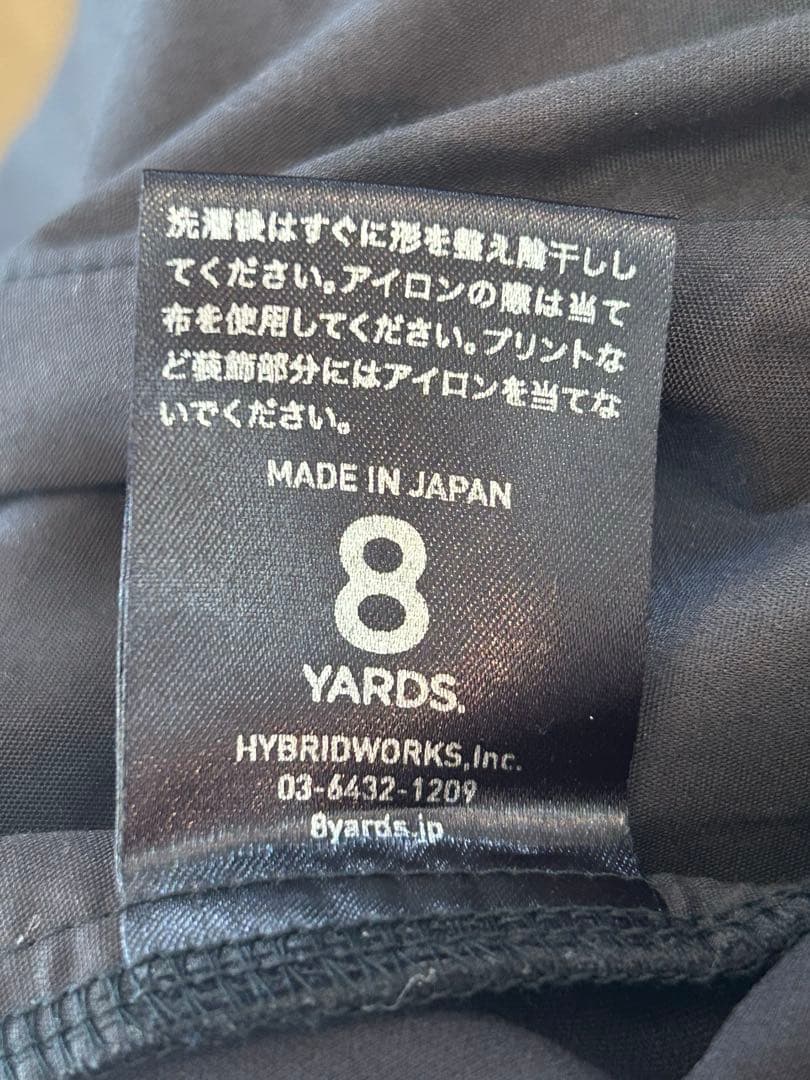 2XL 8YARDS ハチヤーズ アンクルストラップ ジョガーパンツ ブラック