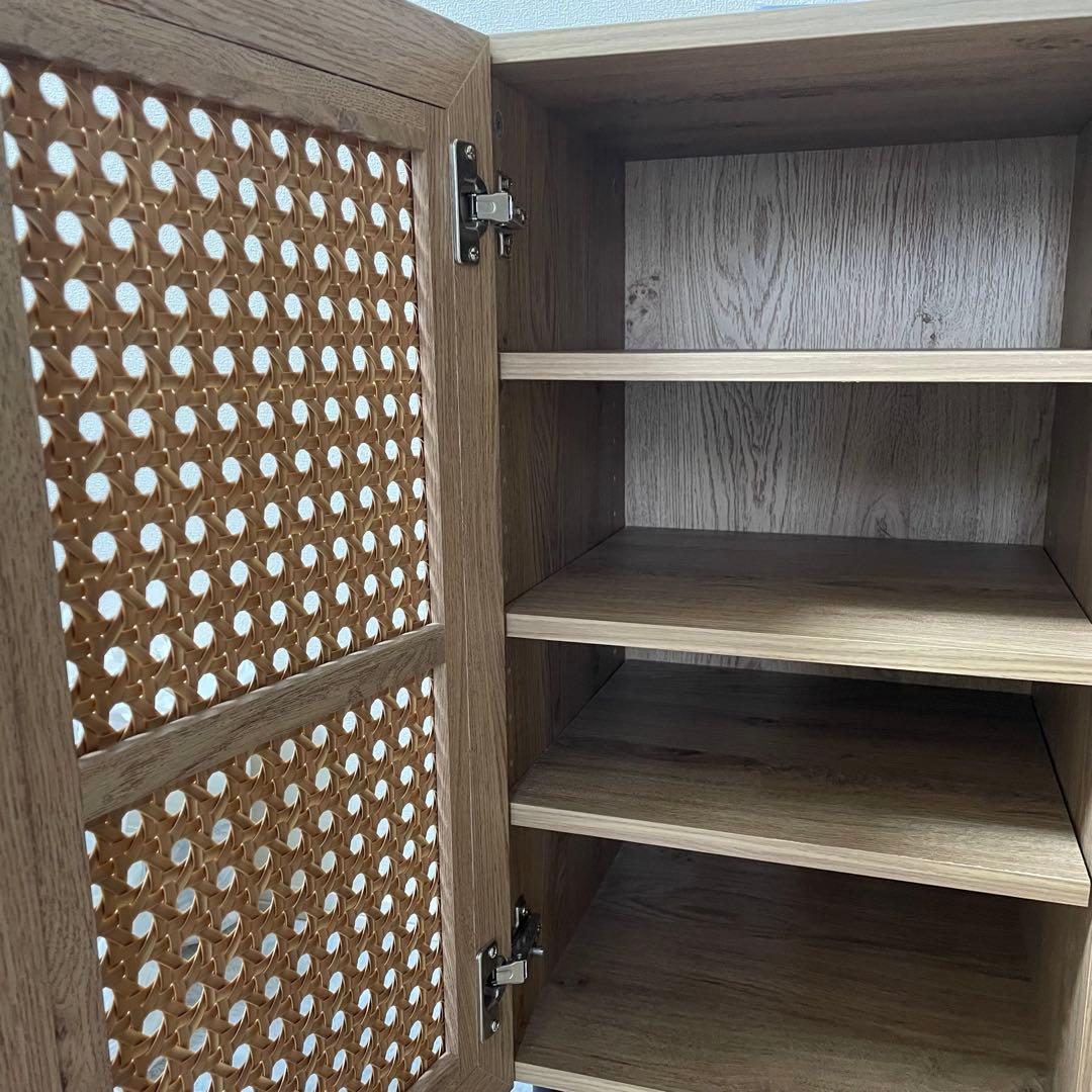 LOWYA ラタン調キャビネット リビングボード