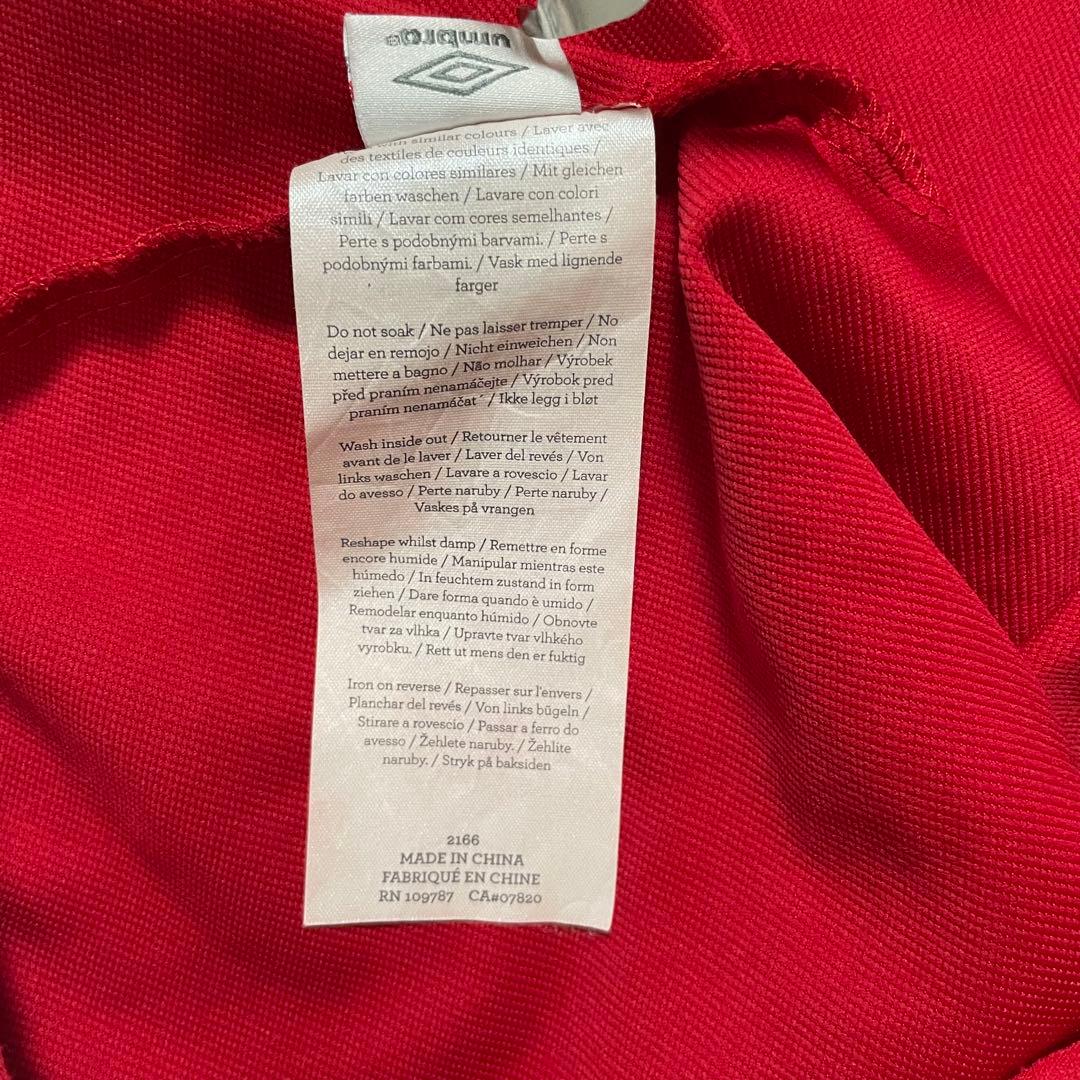 Umbro イングランド代表 ウォームアッププルオーバー刺繍ロゴ XXL 赤