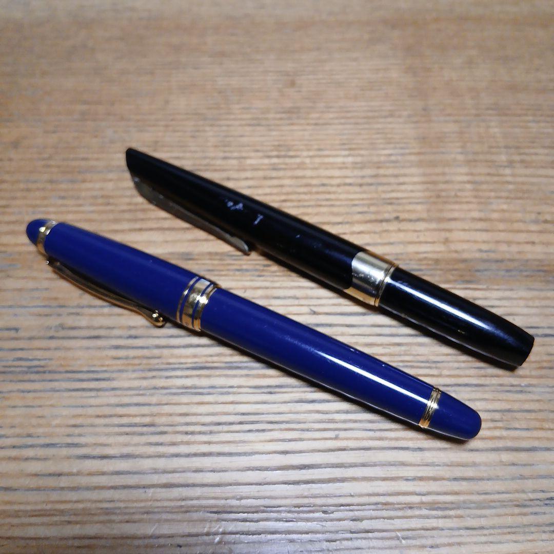 な*べ様 【14金】PILOT、プラチナ万年筆 【ジャンク品】2本セット【14K
