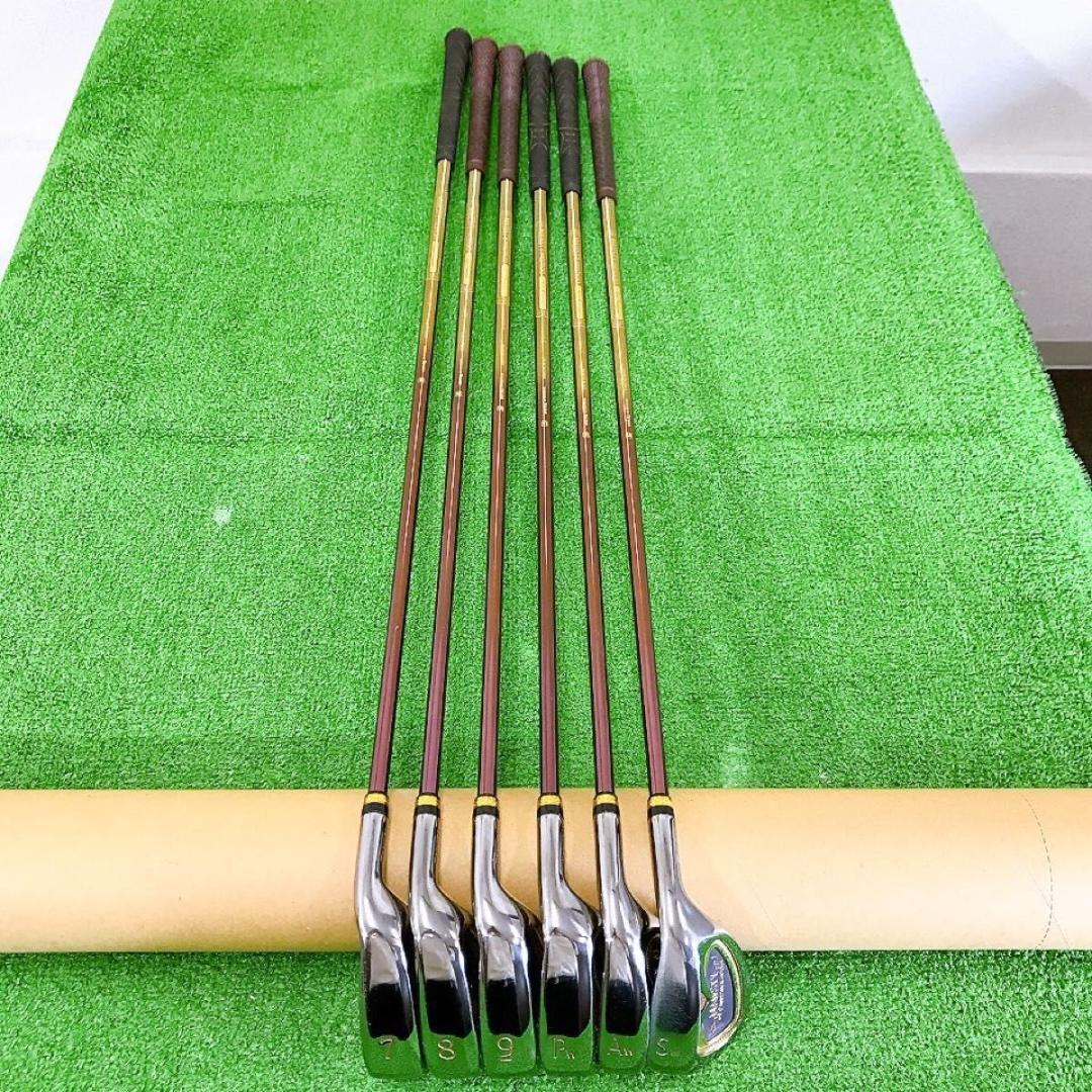 サ58★MAJESTY PRESTIGIO GOLD 6本女性用アイアンセットL