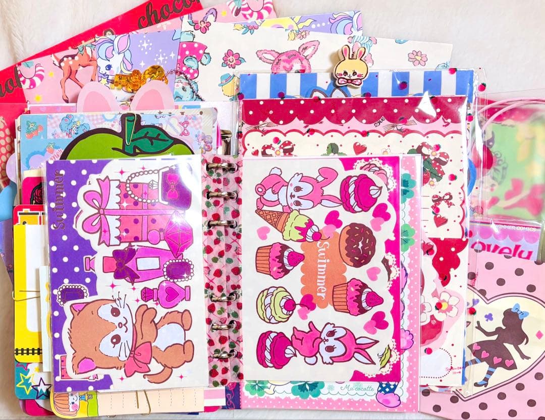 おすそ分けファイル　バイブルバインダー　大大大容量　スイマー