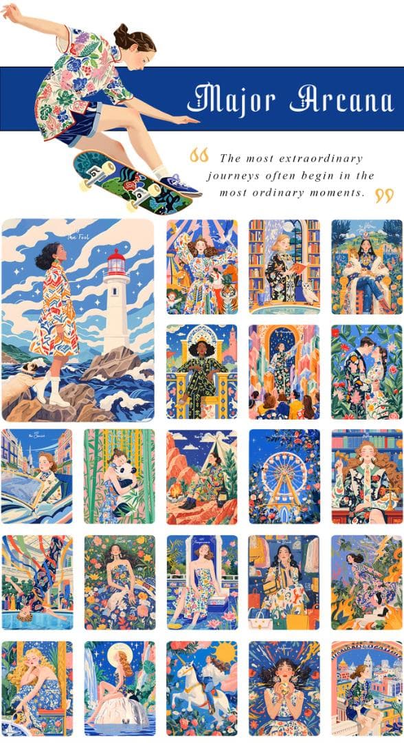 【正規品タロットカード】クラファン完売✨希少✨現代的なアートワークの美麗デッキ