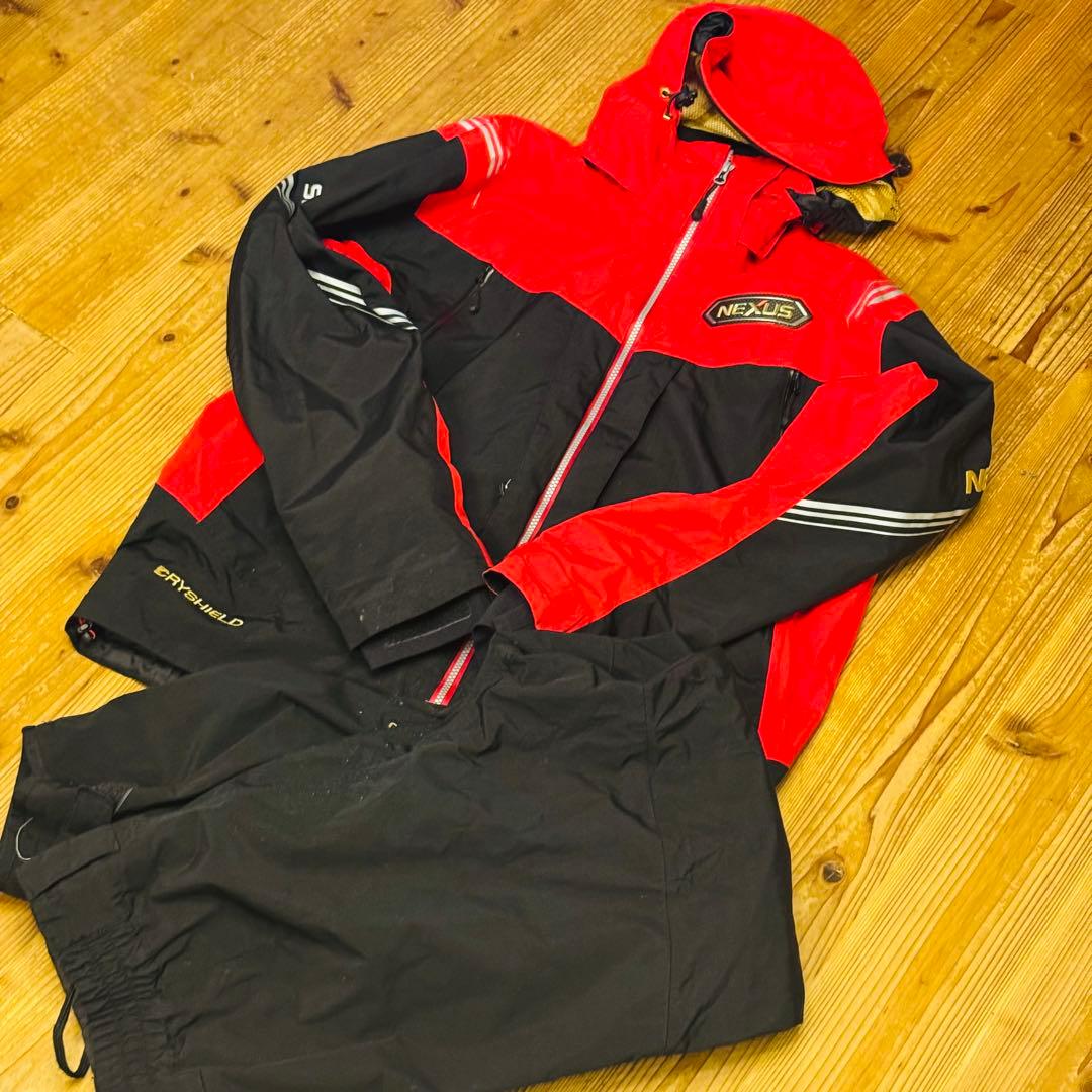【希少2XL】シマノ NEXUS・DSレインスーツ RA-118N 補修あり美品