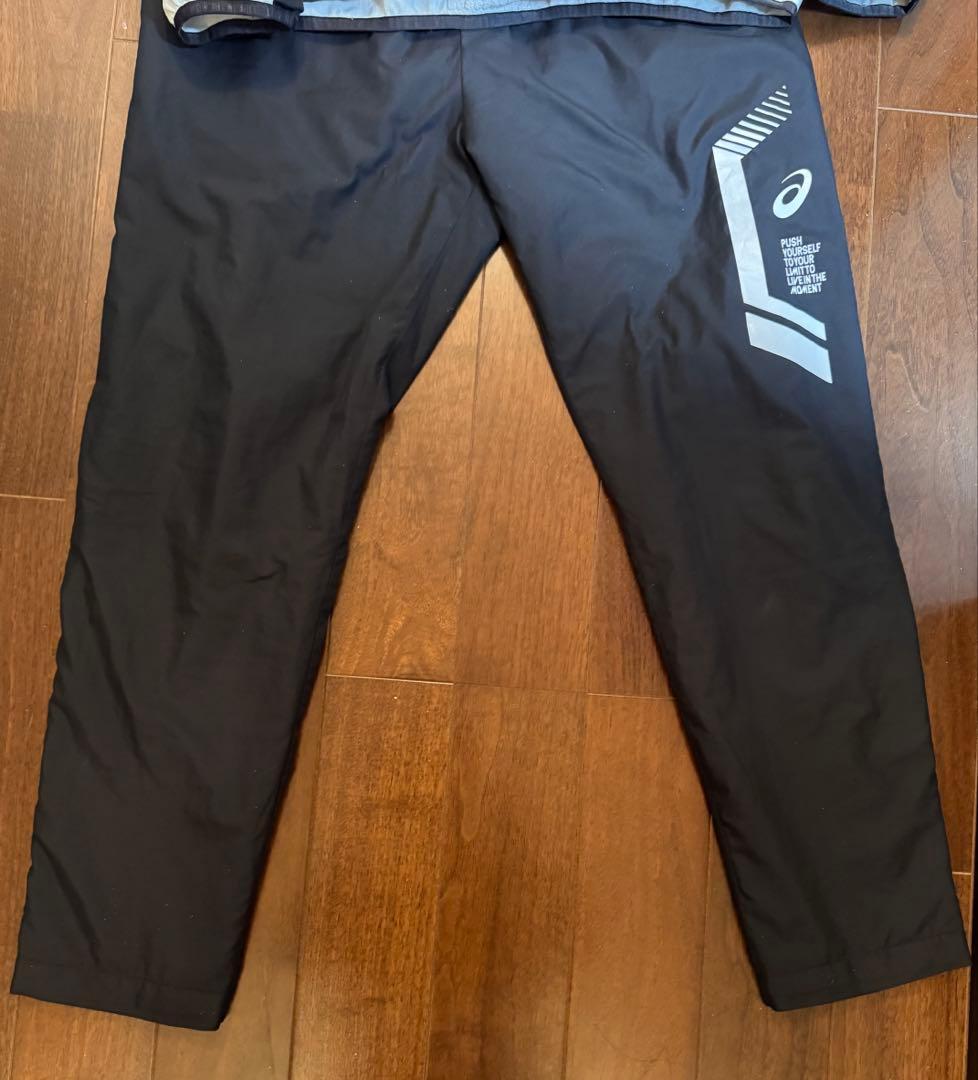 る*び様 【美品】アシックス　裏トリコットウインドブレーカー ジャケット&パンツ