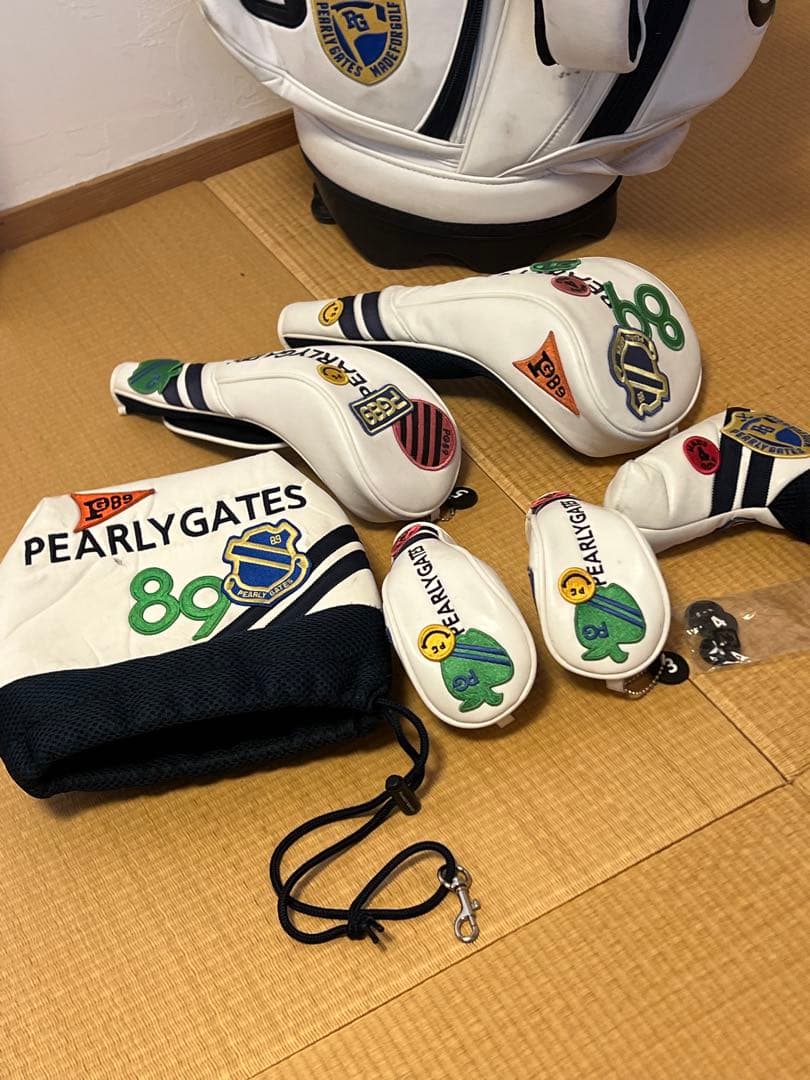 PEARLY GATES キャディバッグ　ヘッドカーバーセット