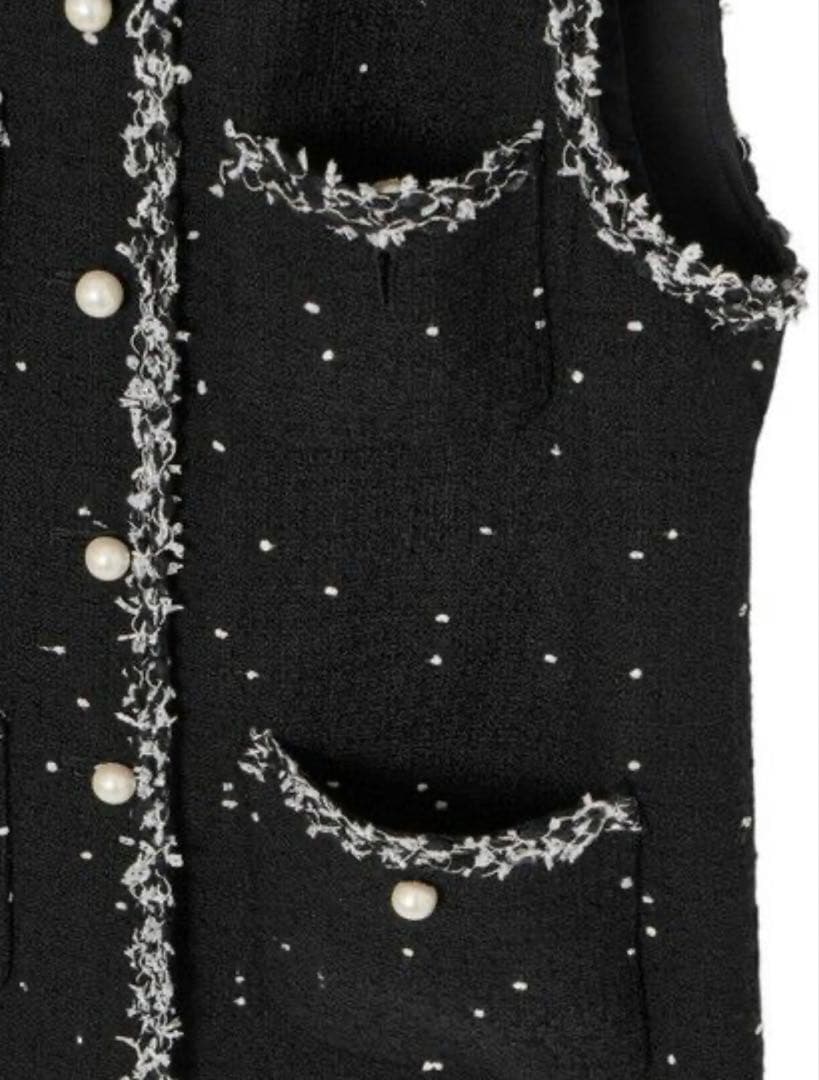 【新品】Eternal Line 2025 ANAYI ミニドットツイードジレ