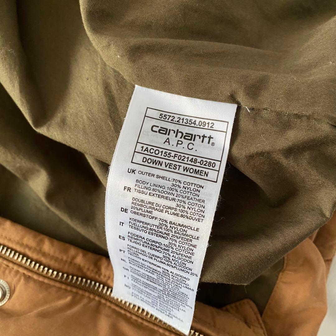 A.P.C × Carhartt ダウンベスト Ｓベスト コラボ