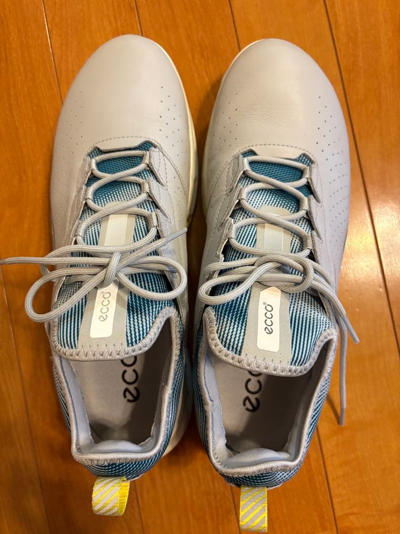 超美品　ecco ゴルフシューズ 43 EU ライトグレー/箱なし