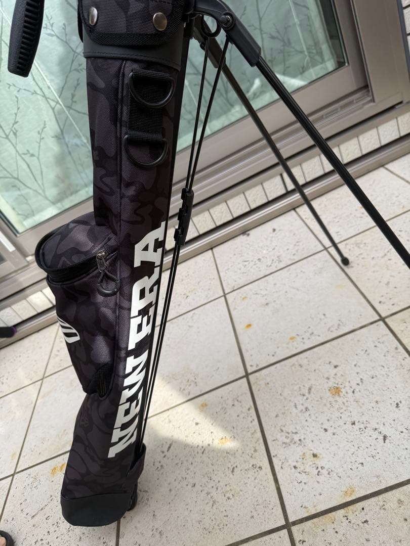 セール　ニューエラ　ブラック・カモフラージュ ゴルフバッグ　スタンドバック