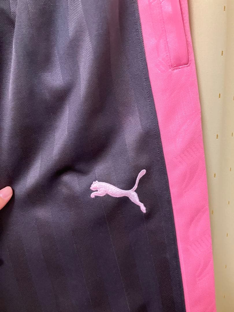 PUMA ジャージ上下セット グレー/ピンク