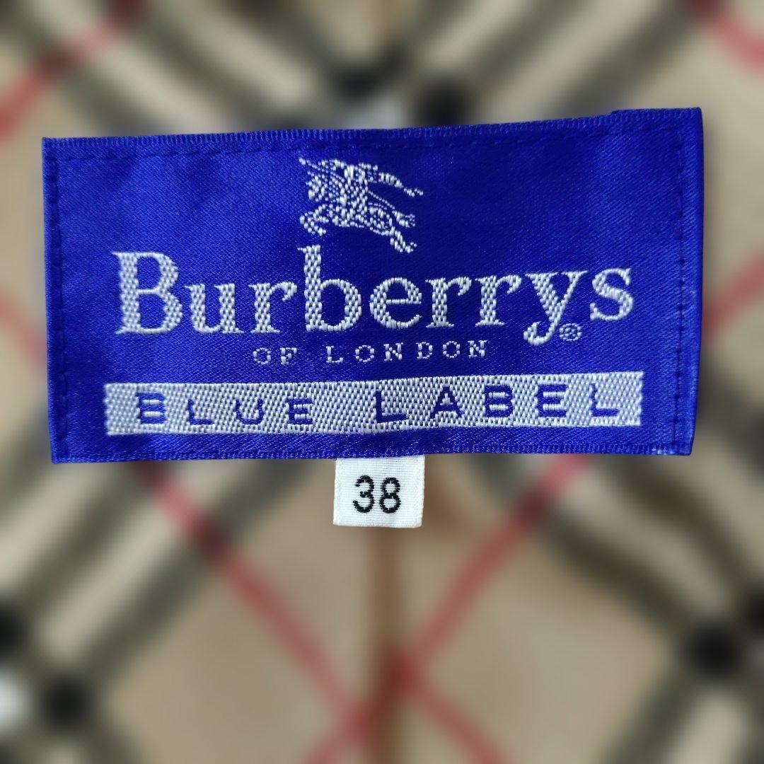 バーバリーブルーレーベル フード付きベスト パーカー 美品