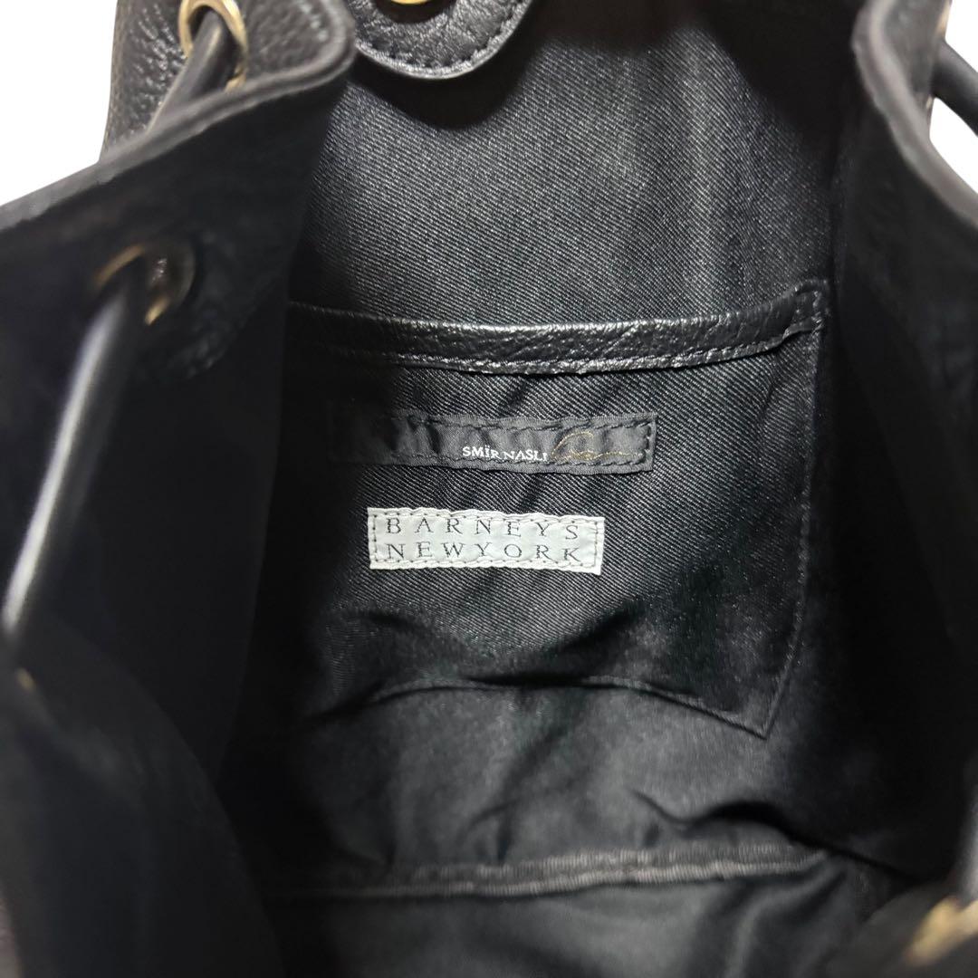 l*g様 【美品】バーニーズニューヨーク 4way 巾着 レザーバッグ リュック