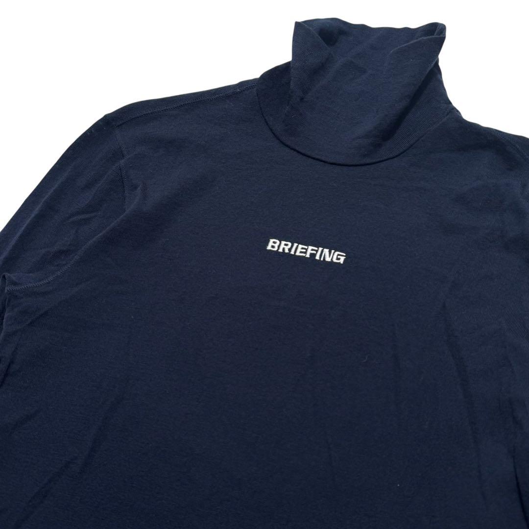 BRIEFING ブリーフィング タートルネックニット ゴルフウェア ネイビー