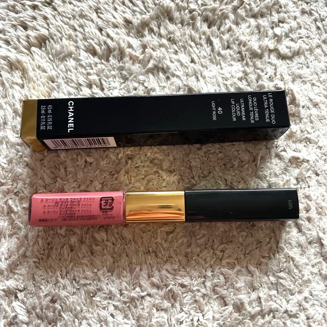CHANEL ル ルージュデュオウルトラトゥニュ40リップグロス★ポーチ付