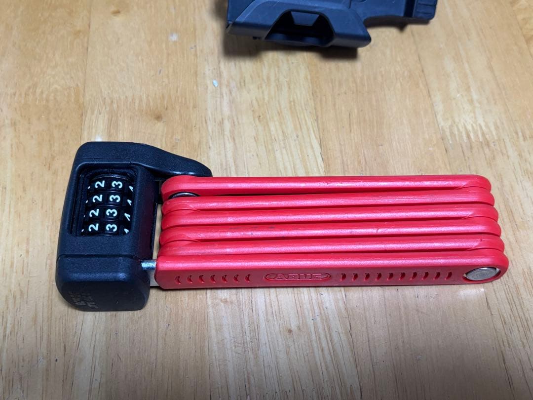 ABUS 折り畳みバイクロック 6055C ホルダー付属