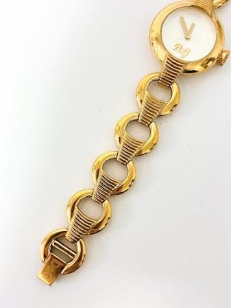 Dolce&Gabbana D&G レディース腕時計 ゴールド クォーツ 稼働品