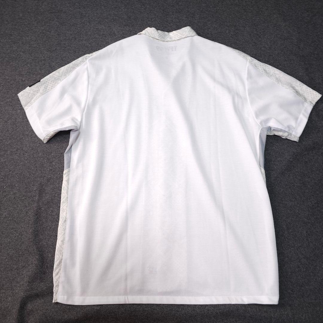 美品 TFW49×レインスプーナーコラボ バンダナ柄 半袖ゴルフポロシャツ M白