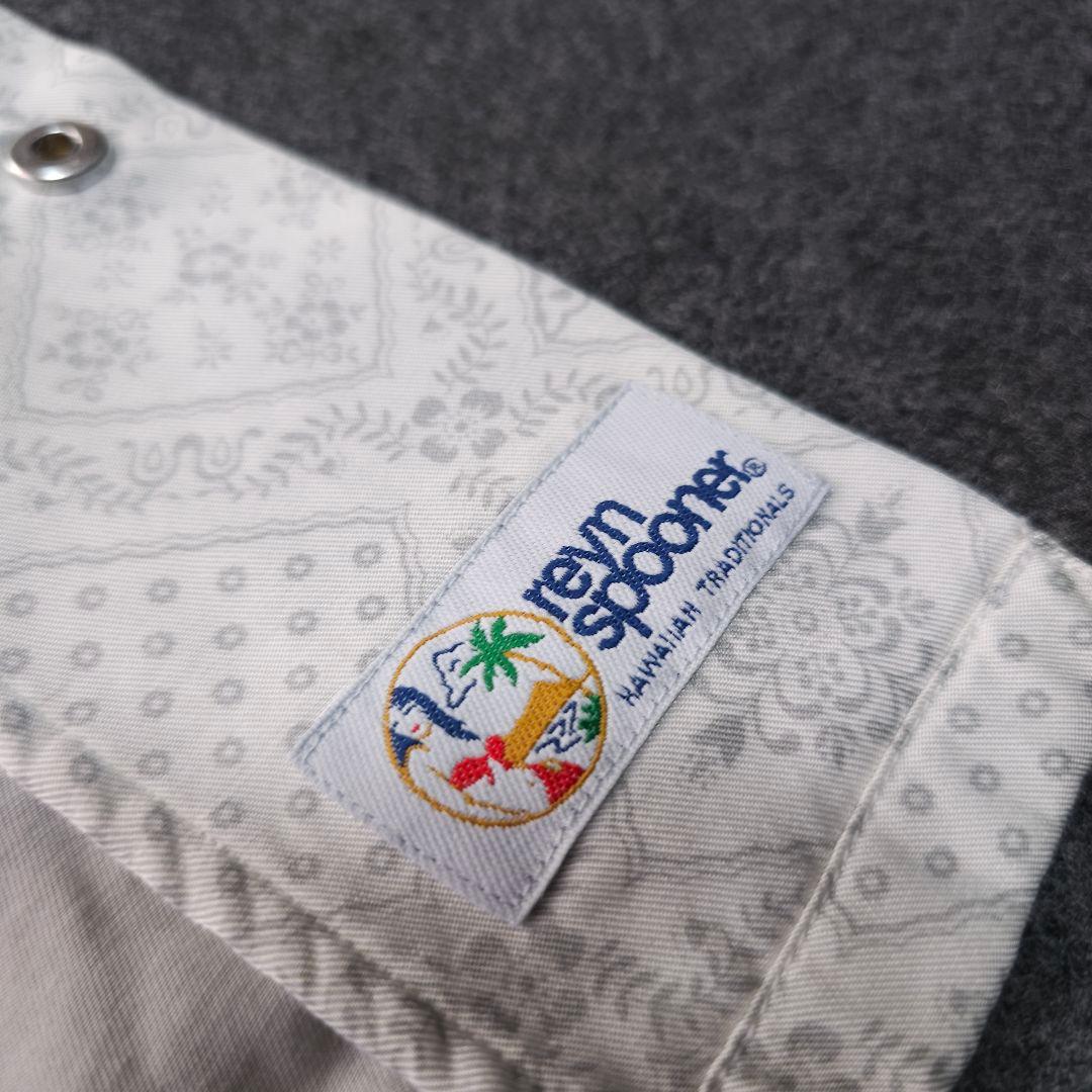 美品 TFW49×レインスプーナーコラボ バンダナ柄 半袖ゴルフポロシャツ M白