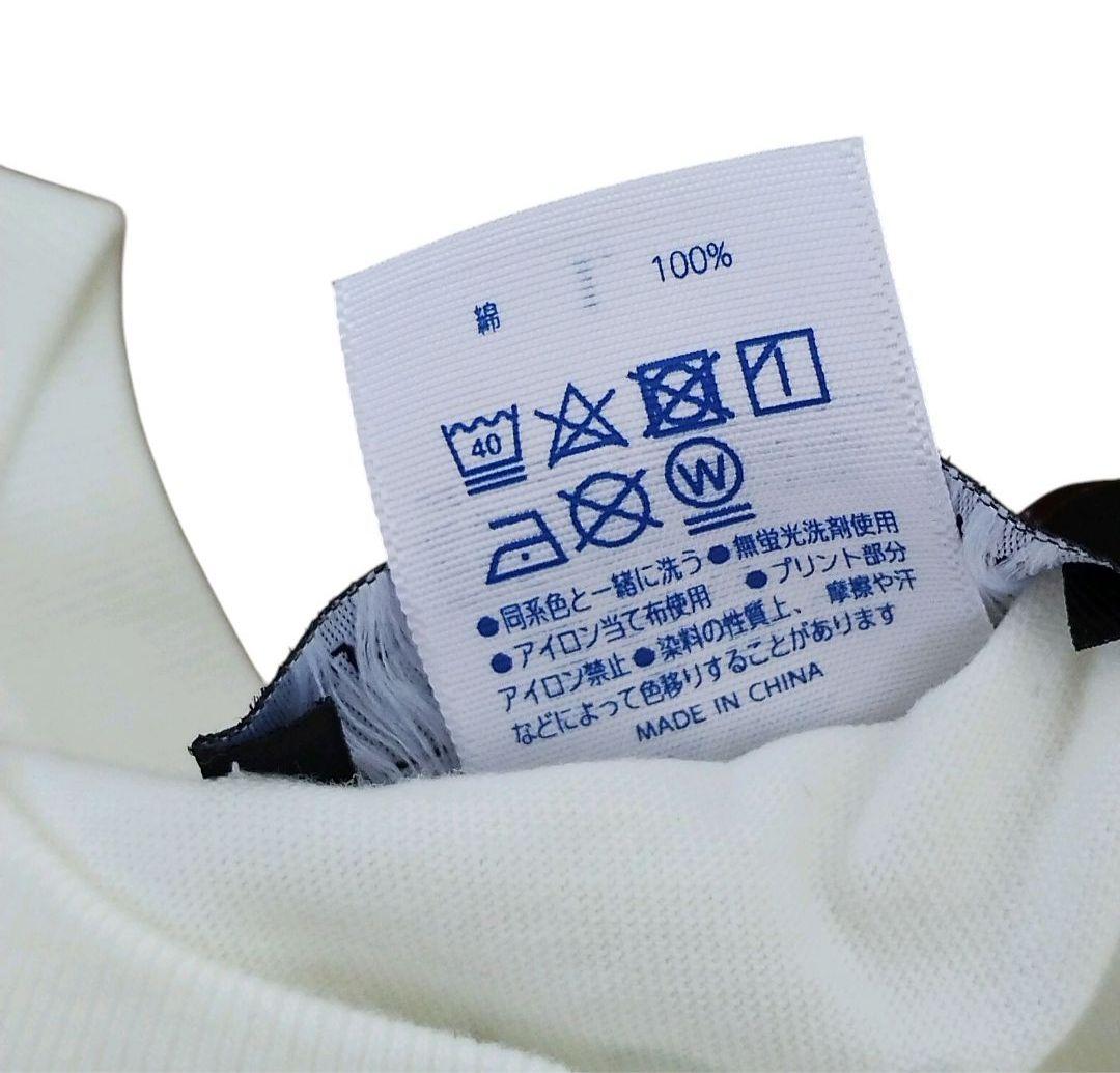 Golfickers ゴルフウェア メンズL 白 半袖Tシャツ アヒル