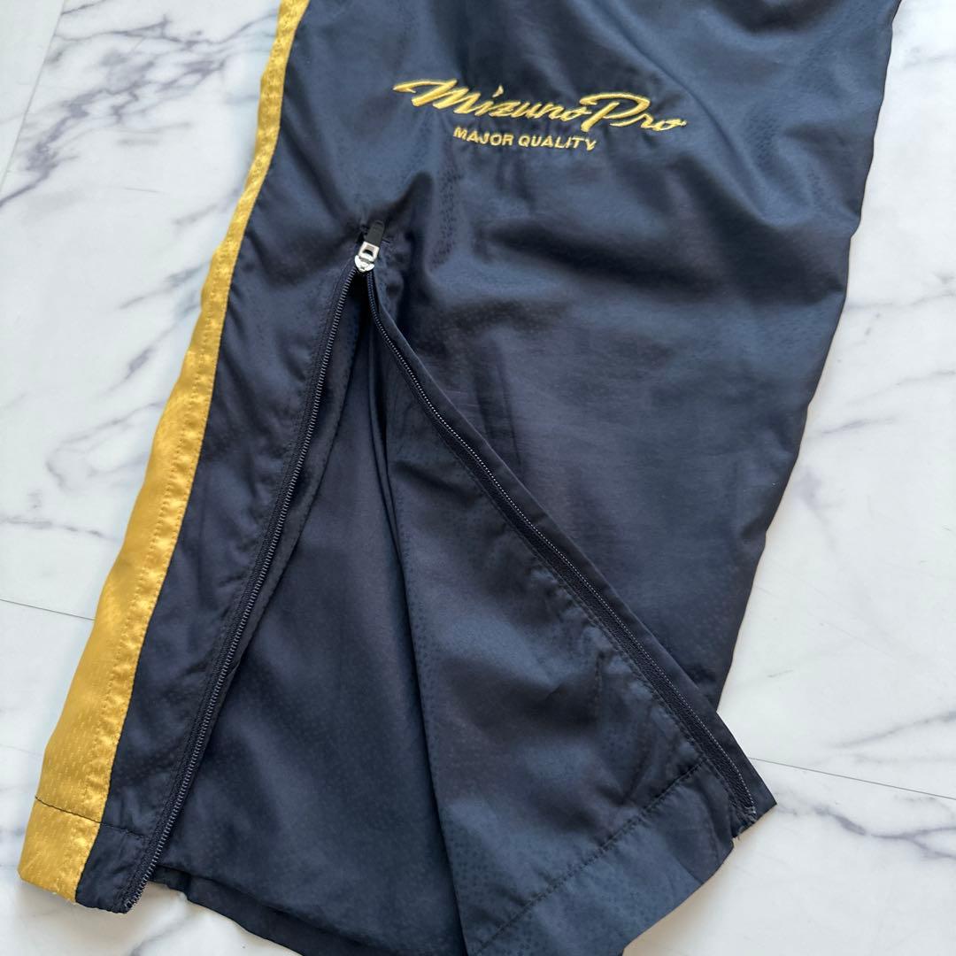 Mizuno Proウインドブレイカー　　上下セット ネイビー/ゴールド