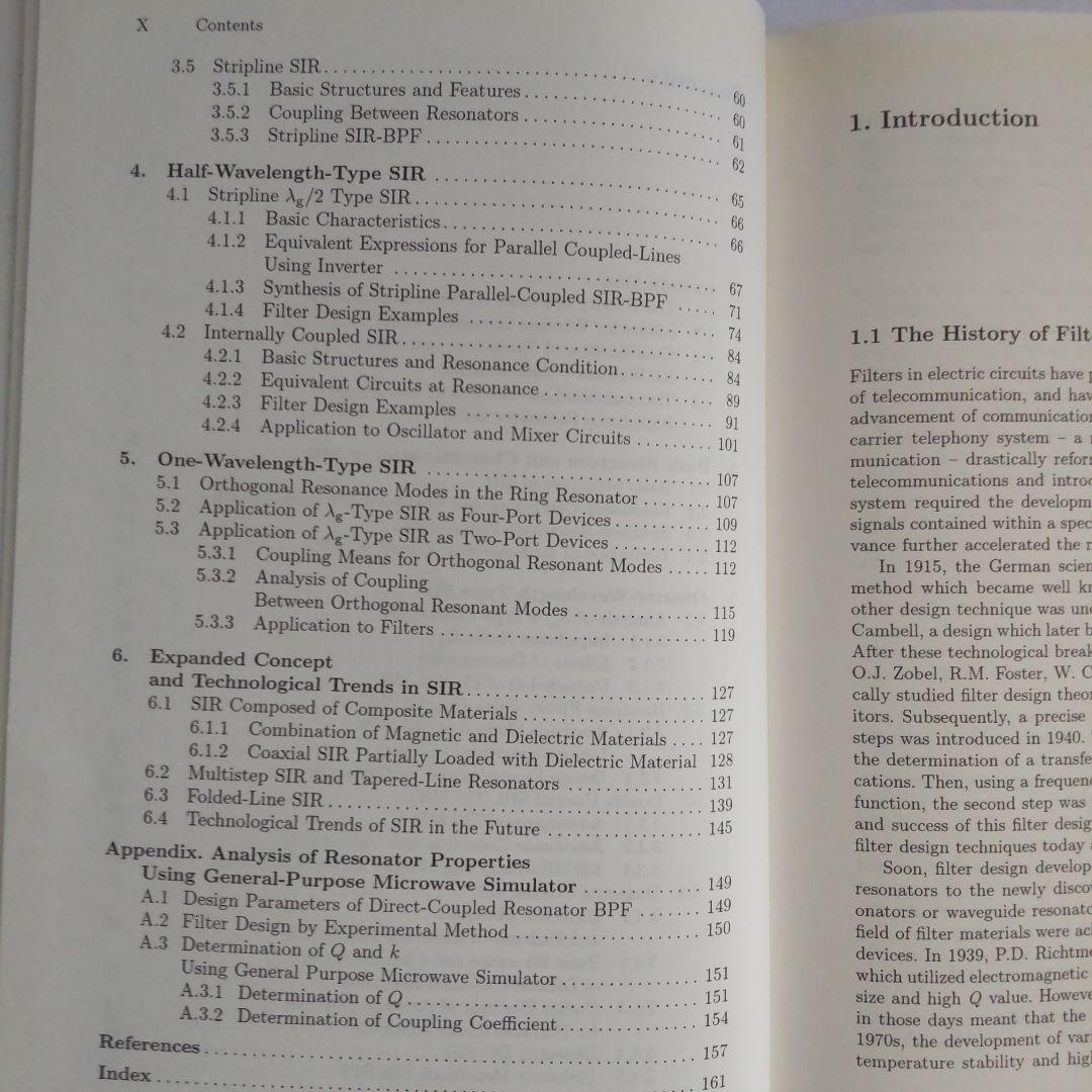 Microwave Resonators and Filters マイクロ波