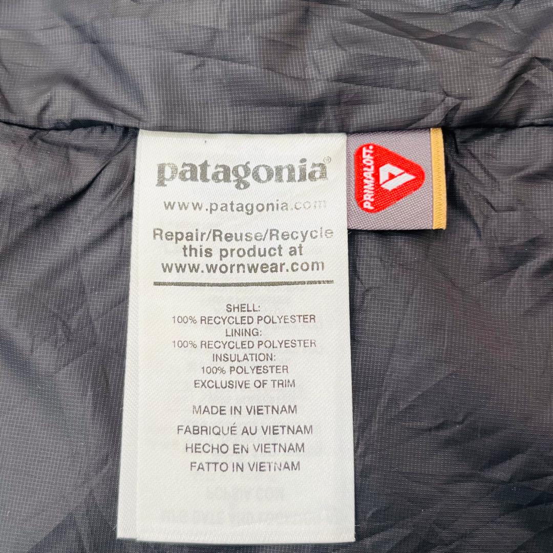 patagonia パタゴニア　ナノパフベスト　【L】ブラック　企業ロゴ
