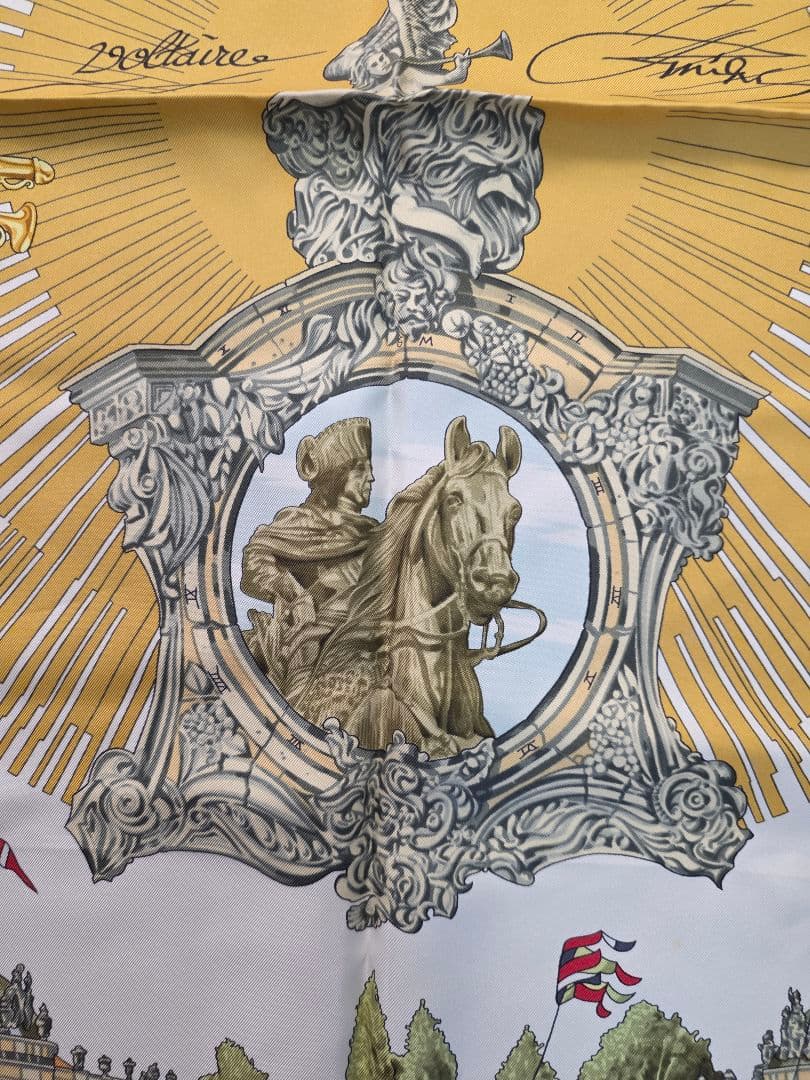 エルメス カレ90 SANSSOUCY シルク スカーフ