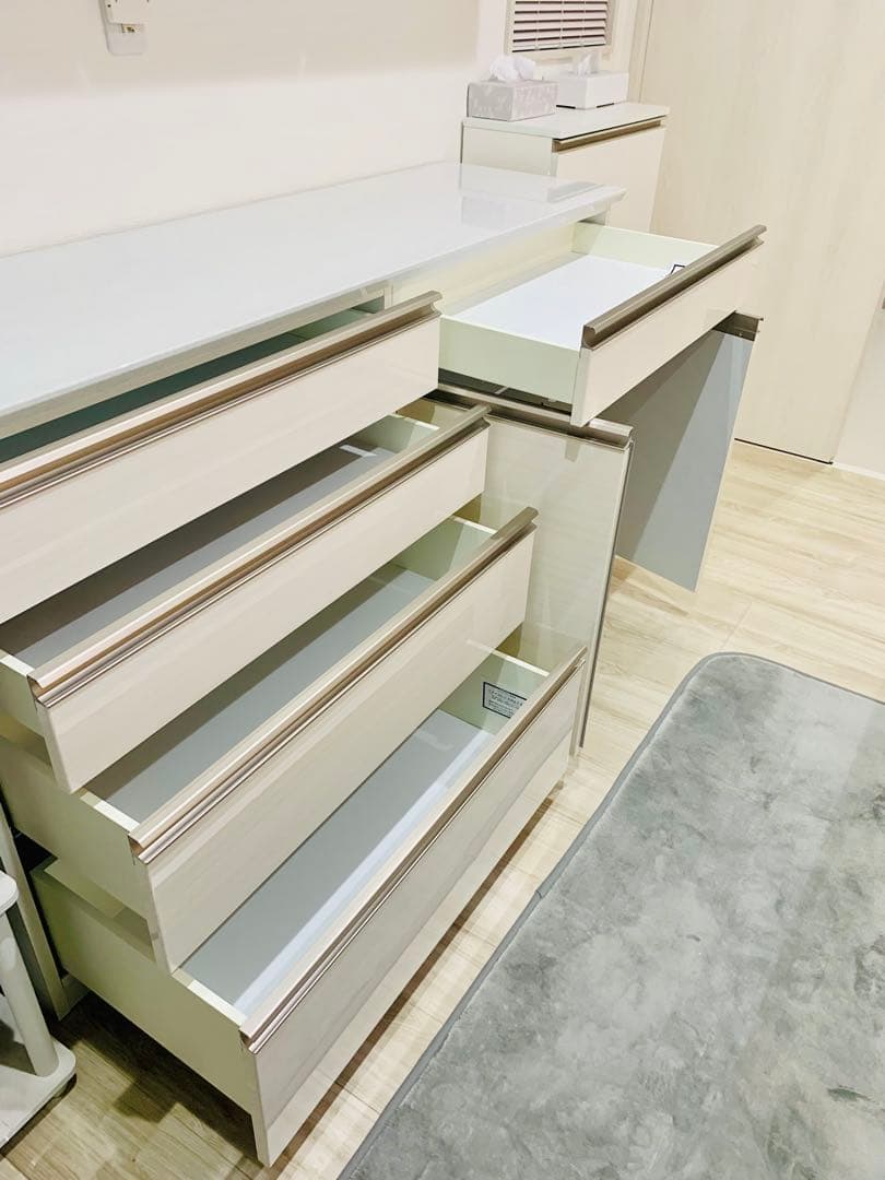 【美品】下台4段引出＋スペース扉☆