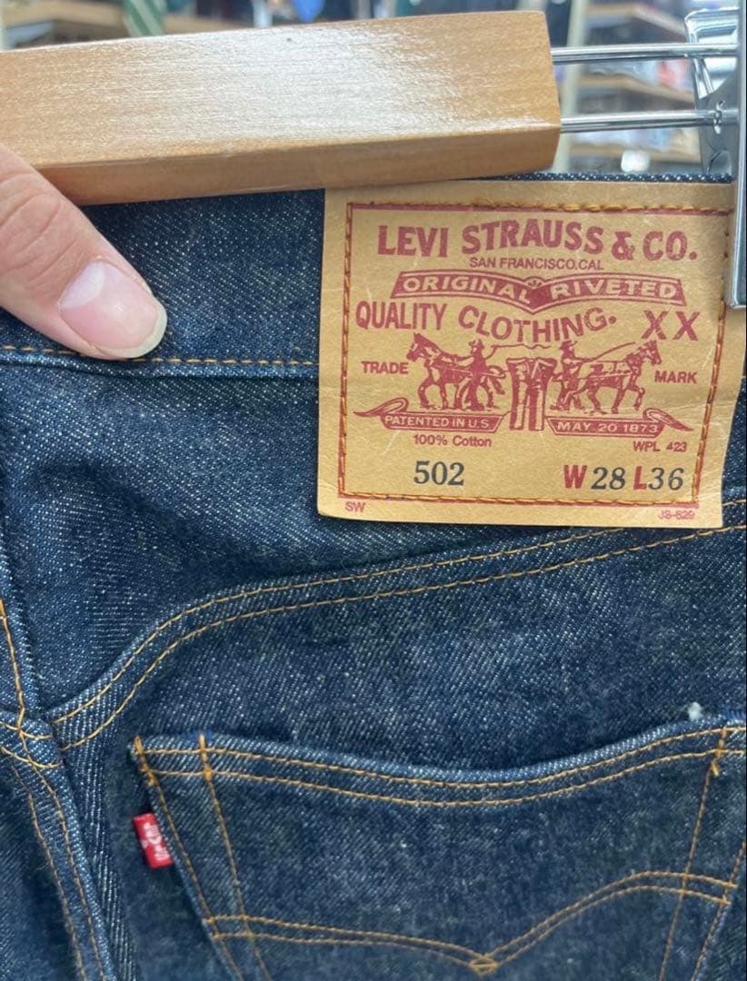 Levi's 502XX ダークデニム W28 L36