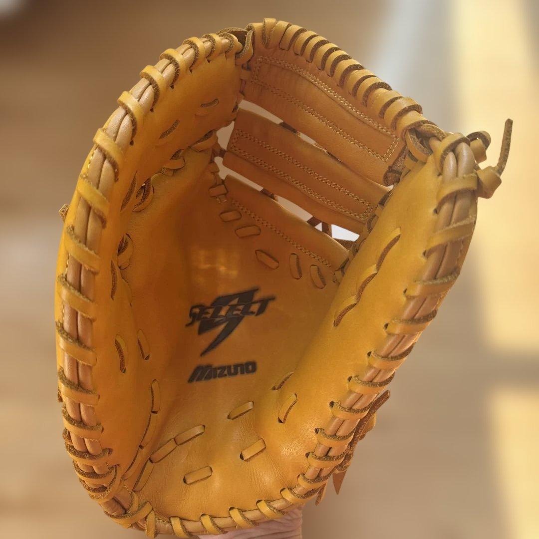 「未使用 ミズノ ファーストミット 左投げ用 ジュニア 軟式 野球 グローブ」