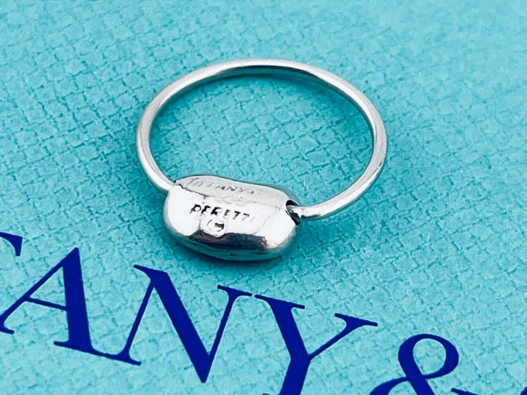 d010 ティファニー　ビーン　リング　シルバー　925 約12.5号　ビーンズ