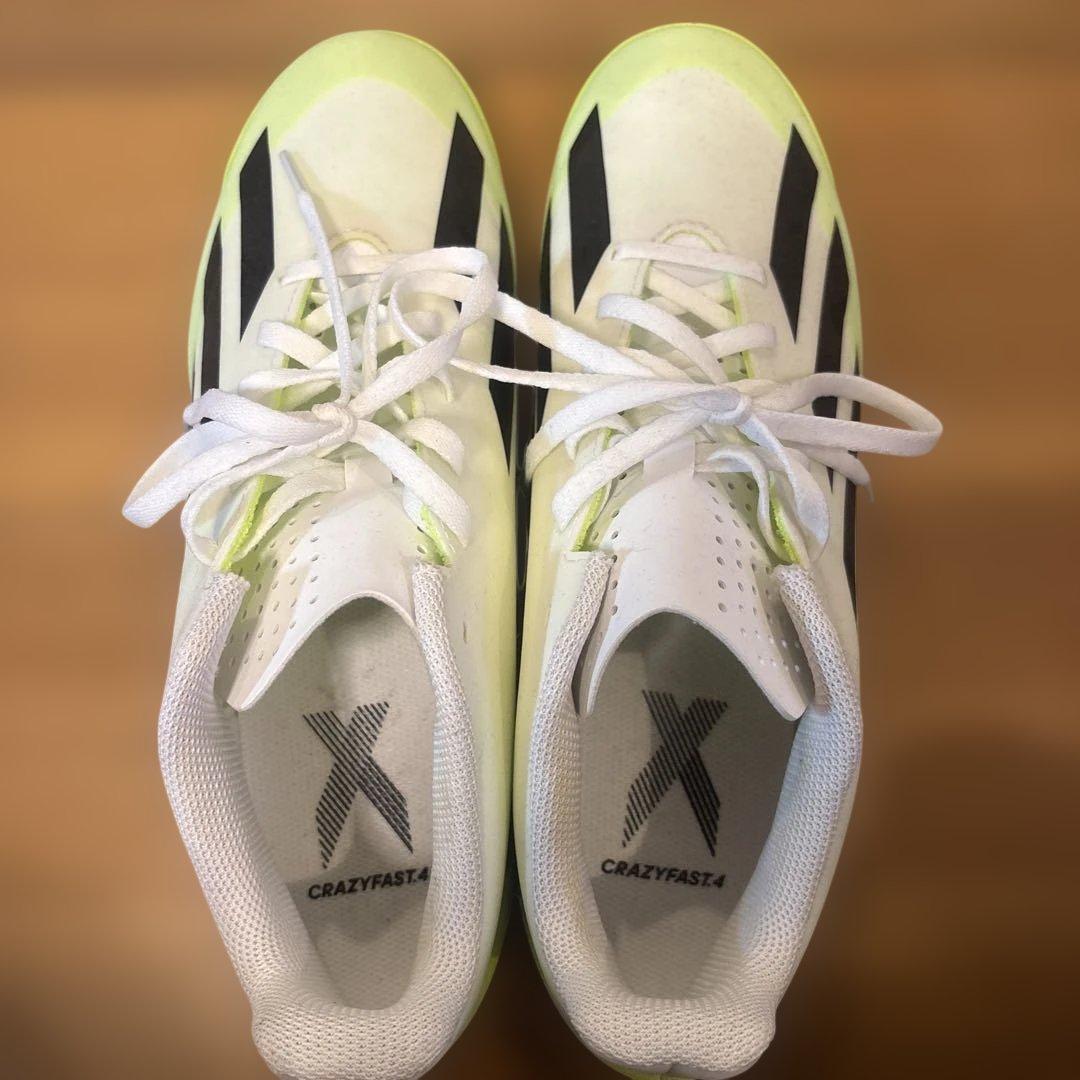 CRAZYFAST 4 ホワイト/イエロー サッカーシューズ　27.5