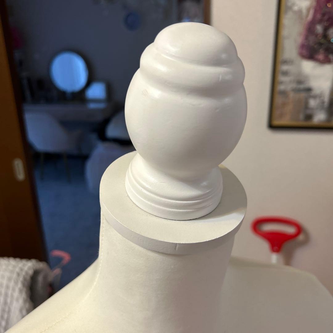 洋裁用マネキントルソー ホワイト　高さ調節機能付き　女性用