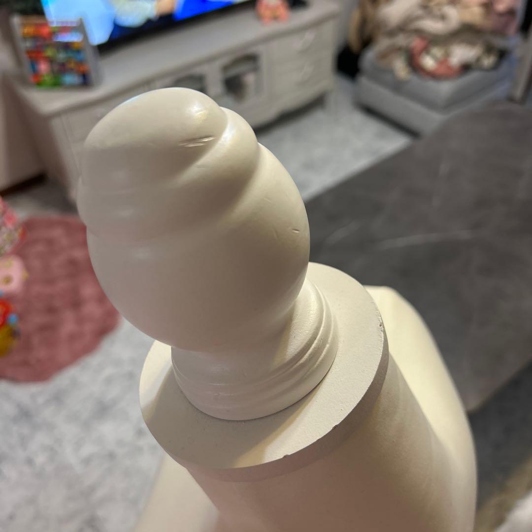 洋裁用マネキントルソー ホワイト　高さ調節機能付き　女性用