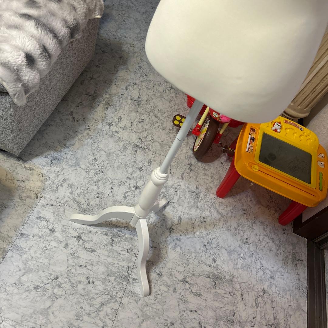 洋裁用マネキントルソー ホワイト　高さ調節機能付き　女性用