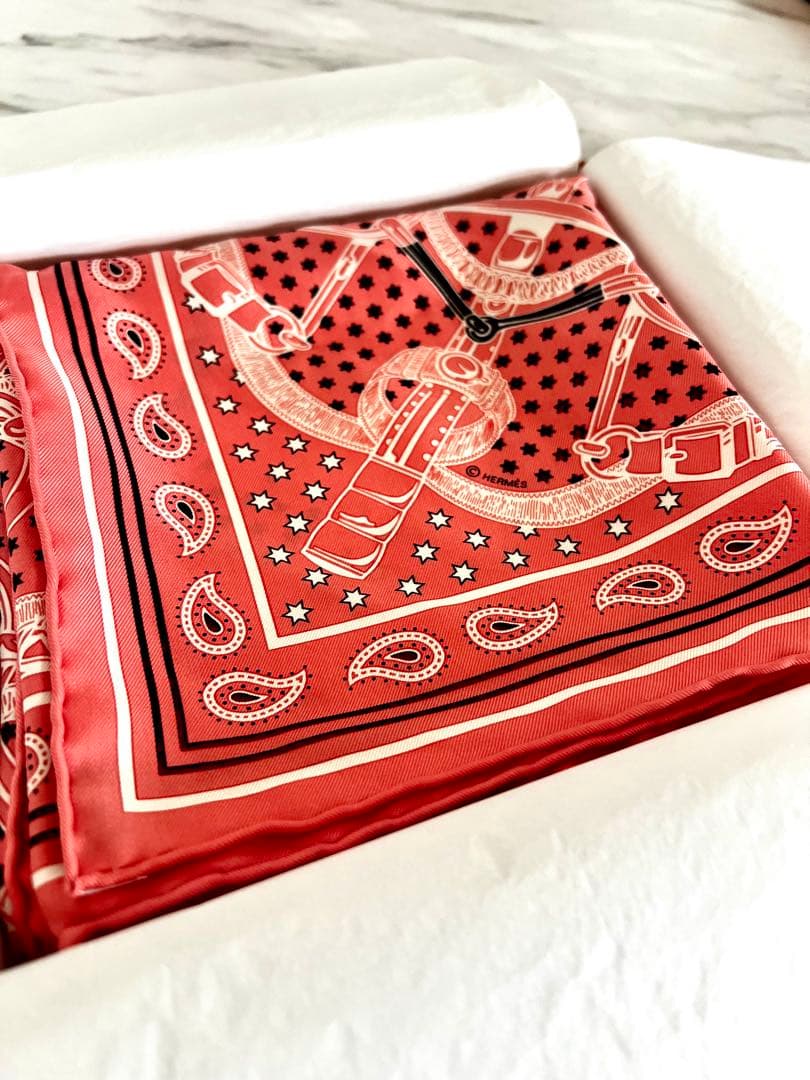 HERMES カレ55 エプロン・ドール