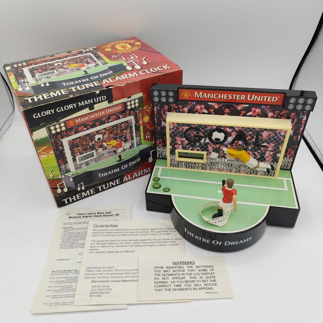 希少 MANCHESTER UNITED 目覚まし時計 ヴィンテージ 稼働品