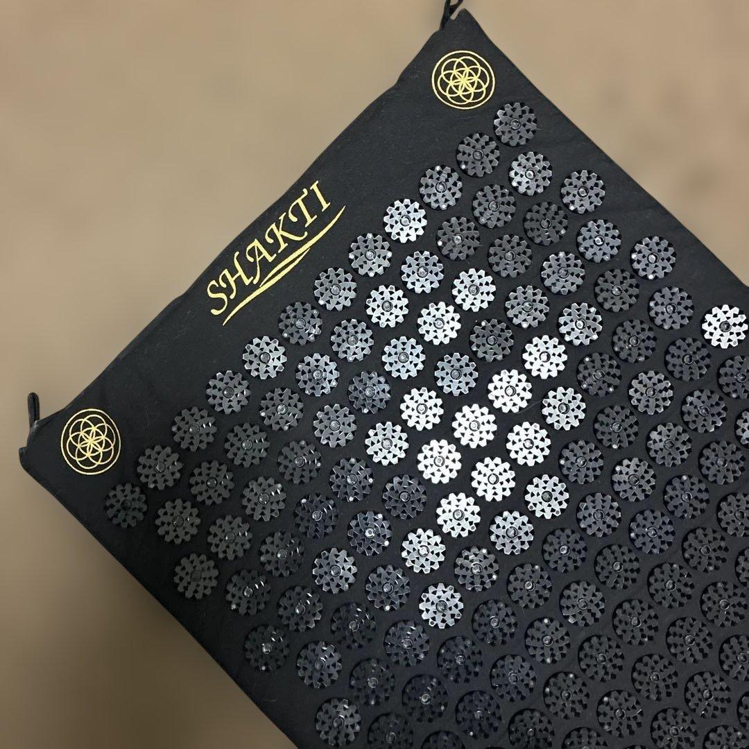 美品♡シャクティマット＆枕セット 黒　ブラック　正規品