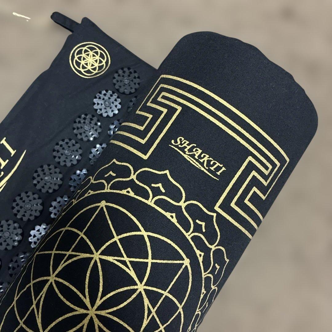 美品♡シャクティマット＆枕セット 黒　ブラック　正規品