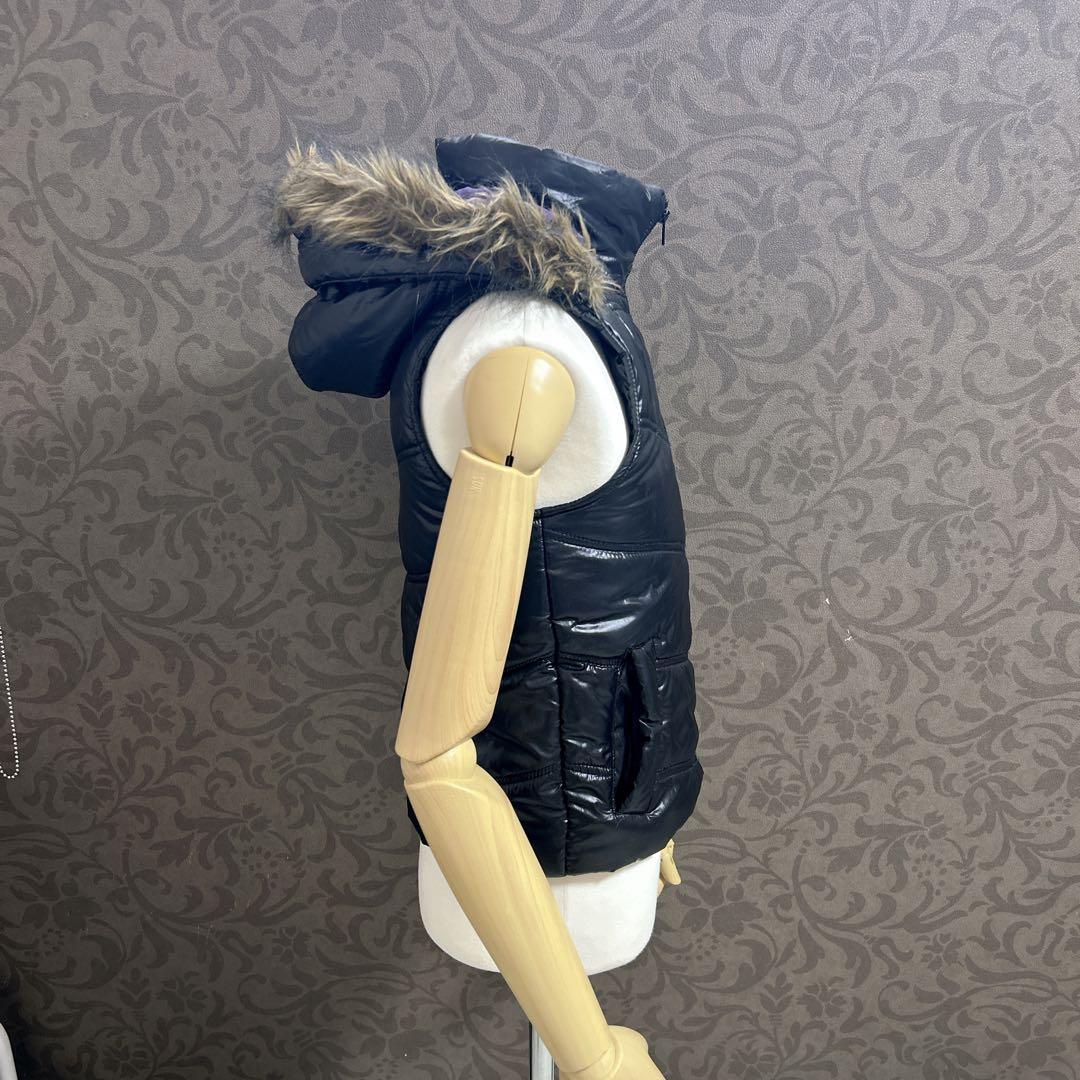 【2508】 00s 【Archive】 y2k ファーベスト　ブラック　黒