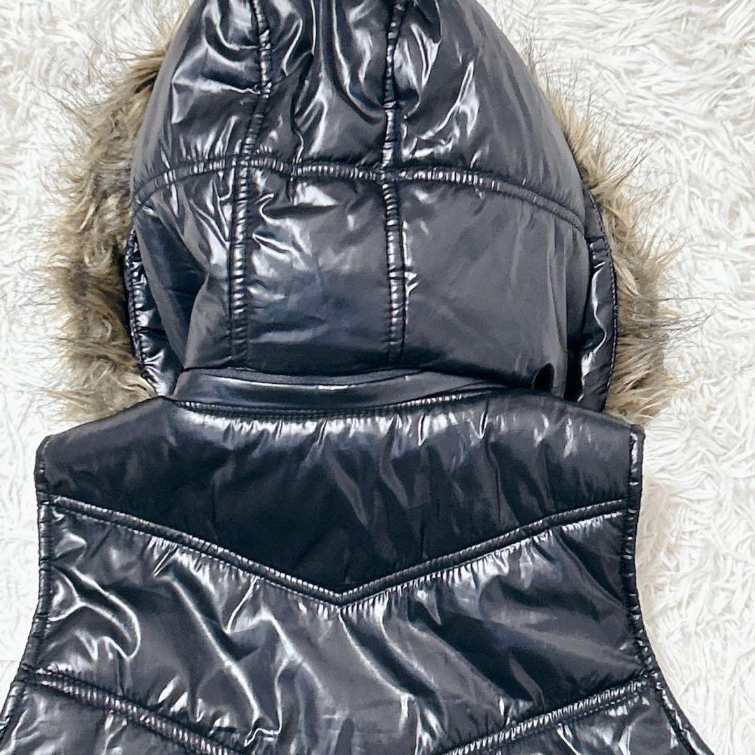 【2508】 00s 【Archive】 y2k ファーベスト　ブラック　黒